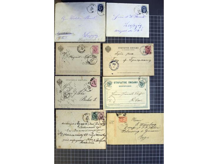 1744/1980 (ca.), umfangreicher Posten mit hunderten meist alten Briefen, Karten und Ganzsachen, dabei Reco, Zensur, Luftpost,