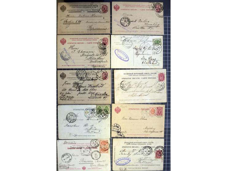 1744/1980 (ca.), umfangreicher Posten mit hunderten meist alten Briefen, Karten und Ganzsachen, dabei Reco, Zensur, Luftpost,