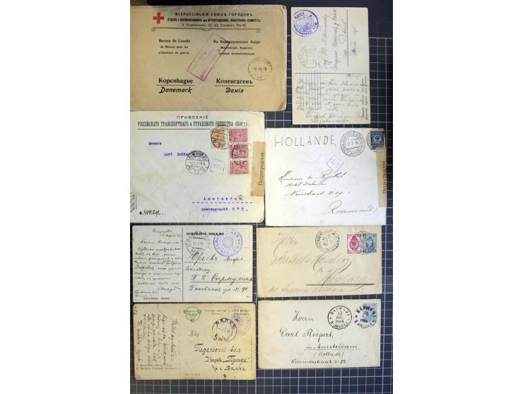 1744/1980 (ca.), umfangreicher Posten mit hunderten meist alten Briefen, Karten und Ganzsachen, dabei Reco, Zensur, Luftpost,