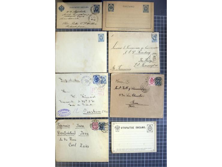 1744/1980 (ca.), umfangreicher Posten mit hunderten meist alten Briefen, Karten und Ganzsachen, dabei Reco, Zensur, Luftpost,