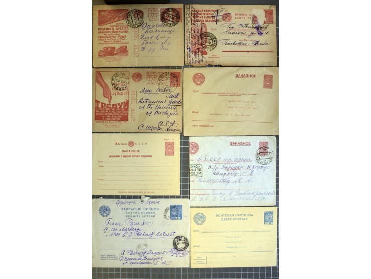 1744/1980 (ca.), umfangreicher Posten mit hunderten meist alten Briefen, Karten und Ganzsachen, dabei Reco, Zensur, Luftpost,