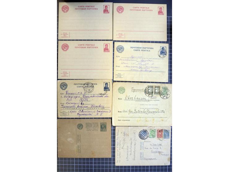 1744/1980 (ca.), umfangreicher Posten mit hunderten meist alten Briefen, Karten und Ganzsachen, dabei Reco, Zensur, Luftpost,