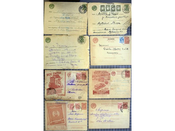 1744/1980 (ca.), umfangreicher Posten mit hunderten meist alten Briefen, Karten und Ganzsachen, dabei Reco, Zensur, Luftpost,