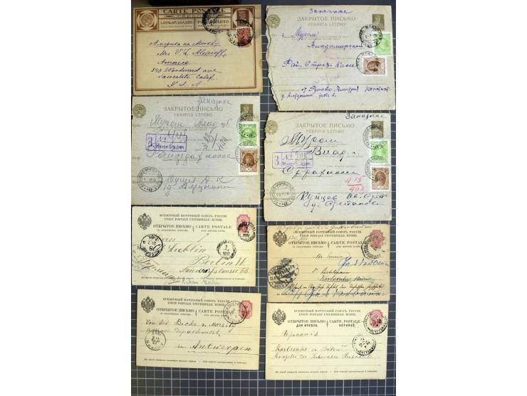 1744/1980 (ca.), umfangreicher Posten mit hunderten meist alten Briefen, Karten und Ganzsachen, dabei Reco, Zensur, Luftpost,