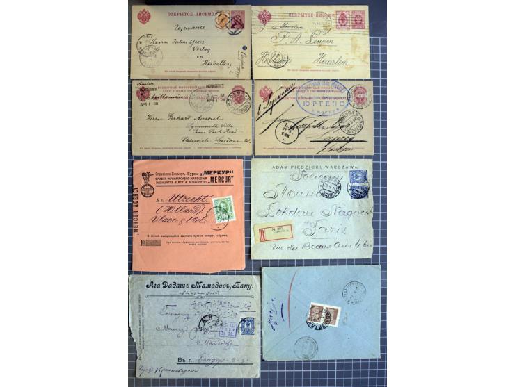 1744/1980 (ca.), umfangreicher Posten mit hunderten meist alten Briefen, Karten und Ganzsachen, dabei Reco, Zensur, Luftpost,