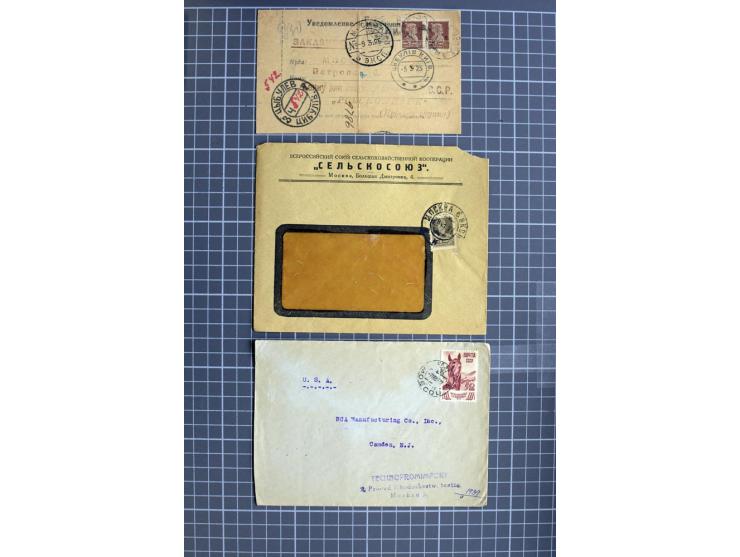 1744/1980 (ca.), umfangreicher Posten mit hunderten meist alten Briefen, Karten und Ganzsachen, dabei Reco, Zensur, Luftpost,