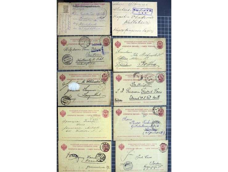 1744/1980 (ca.), umfangreicher Posten mit hunderten meist alten Briefen, Karten und Ganzsachen, dabei Reco, Zensur, Luftpost,
