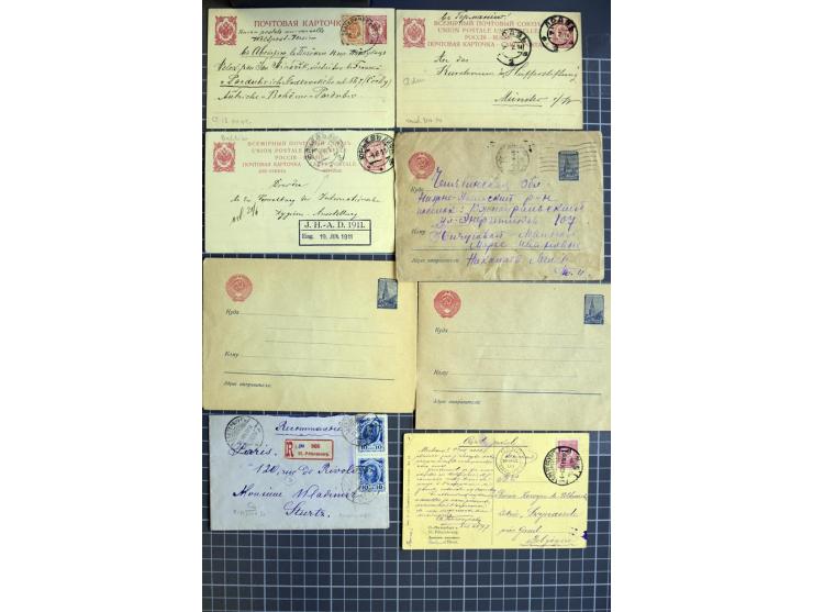 1744/1980 (ca.), umfangreicher Posten mit hunderten meist alten Briefen, Karten und Ganzsachen, dabei Reco, Zensur, Luftpost,