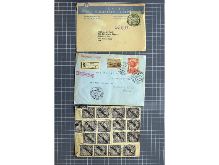 1744/1980 (ca.), umfangreicher Posten mit hunderten meist alten Briefen, Karten und Ganzsachen, dabei Reco, Zensur, Luftpost,