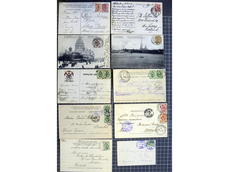 1744/1980 (ca.), umfangreicher Posten mit hunderten meist alten Briefen, Karten und Ganzsachen, dabei Reco, Zensur, Luftpost,