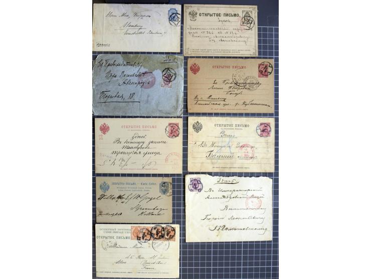 1744/1980 (ca.), umfangreicher Posten mit hunderten meist alten Briefen, Karten und Ganzsachen, dabei Reco, Zensur, Luftpost,