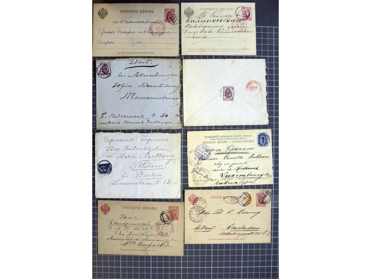 1744/1980 (ca.), umfangreicher Posten mit hunderten meist alten Briefen, Karten und Ganzsachen, dabei Reco, Zensur, Luftpost,