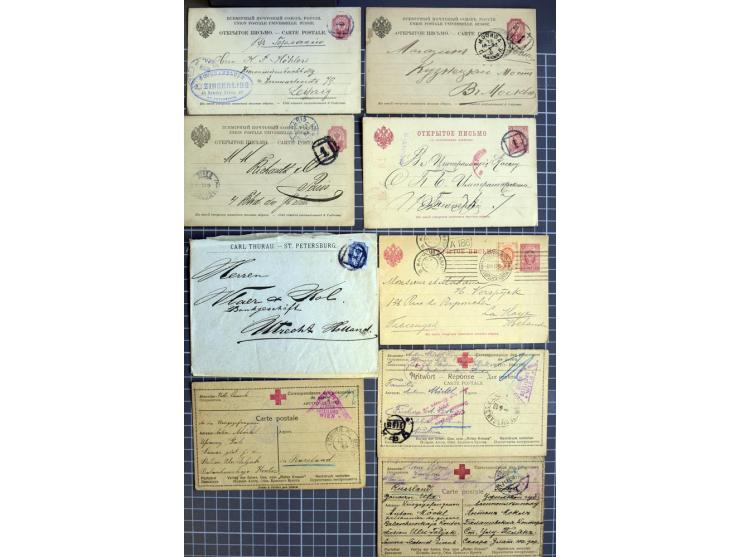 1744/1980 (ca.), umfangreicher Posten mit hunderten meist alten Briefen, Karten und Ganzsachen, dabei Reco, Zensur, Luftpost,