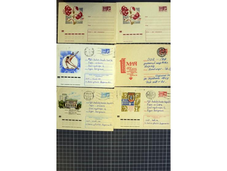 1744/1980 (ca.), umfangreicher Posten mit hunderten meist alten Briefen, Karten und Ganzsachen, dabei Reco, Zensur, Luftpost,