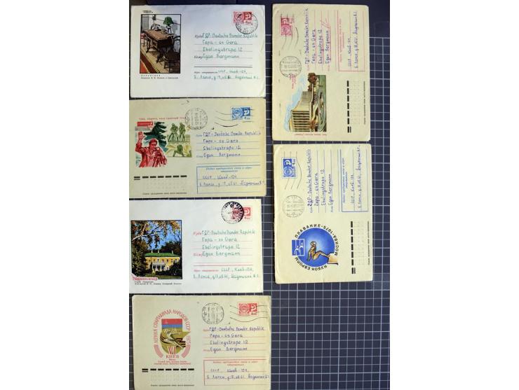 1744/1980 (ca.), umfangreicher Posten mit hunderten meist alten Briefen, Karten und Ganzsachen, dabei Reco, Zensur, Luftpost,