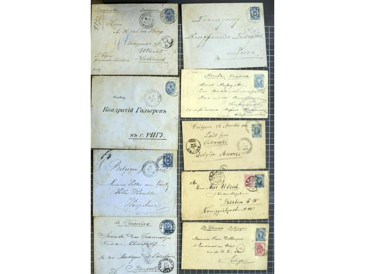 1744/1980 (ca.), umfangreicher Posten mit hunderten meist alten Briefen, Karten und Ganzsachen, dabei Reco, Zensur, Luftpost,