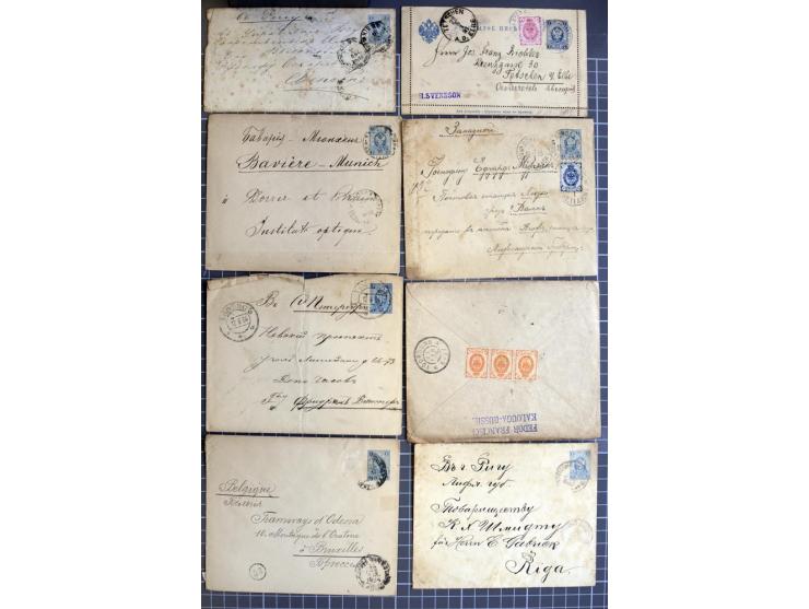 1744/1980 (ca.), umfangreicher Posten mit hunderten meist alten Briefen, Karten und Ganzsachen, dabei Reco, Zensur, Luftpost,