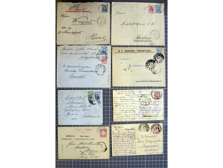 1744/1980 (ca.), umfangreicher Posten mit hunderten meist alten Briefen, Karten und Ganzsachen, dabei Reco, Zensur, Luftpost,