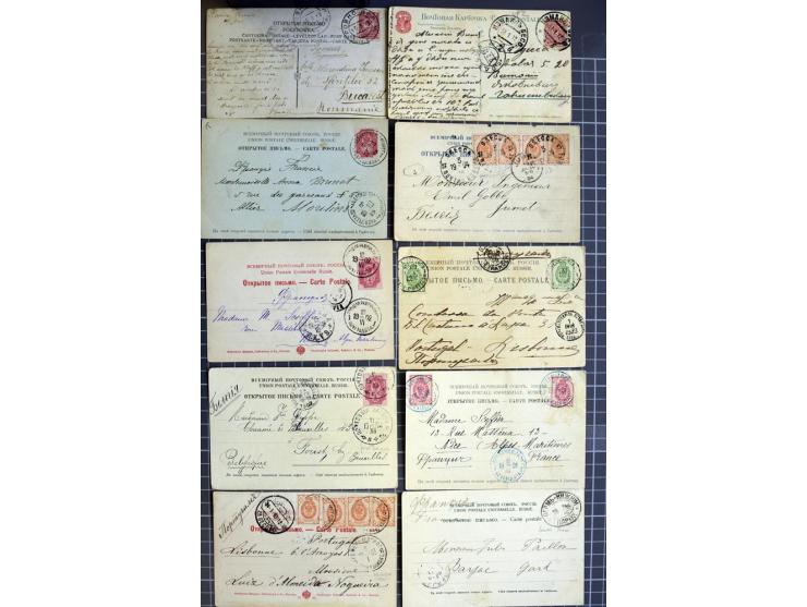 1744/1980 (ca.), umfangreicher Posten mit hunderten meist alten Briefen, Karten und Ganzsachen, dabei Reco, Zensur, Luftpost,