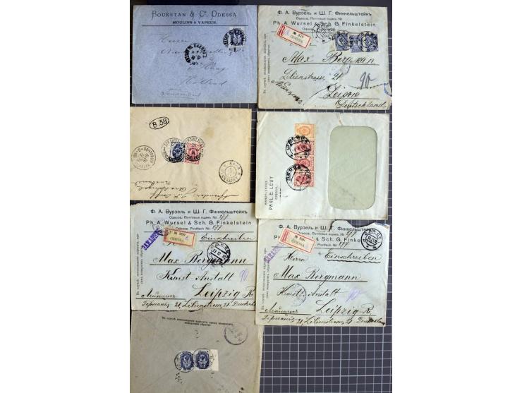 1744/1980 (ca.), umfangreicher Posten mit hunderten meist alten Briefen, Karten und Ganzsachen, dabei Reco, Zensur, Luftpost,