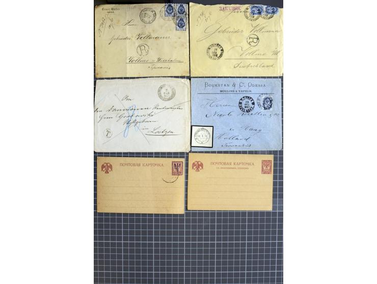 1744/1980 (ca.), umfangreicher Posten mit hunderten meist alten Briefen, Karten und Ganzsachen, dabei Reco, Zensur, Luftpost,