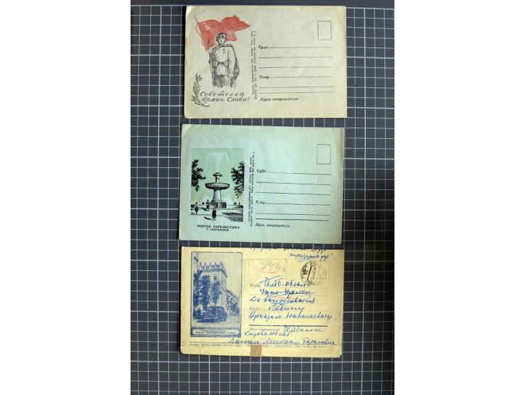 1744/1980 (ca.), umfangreicher Posten mit hunderten meist alten Briefen, Karten und Ganzsachen, dabei Reco, Zensur, Luftpost,