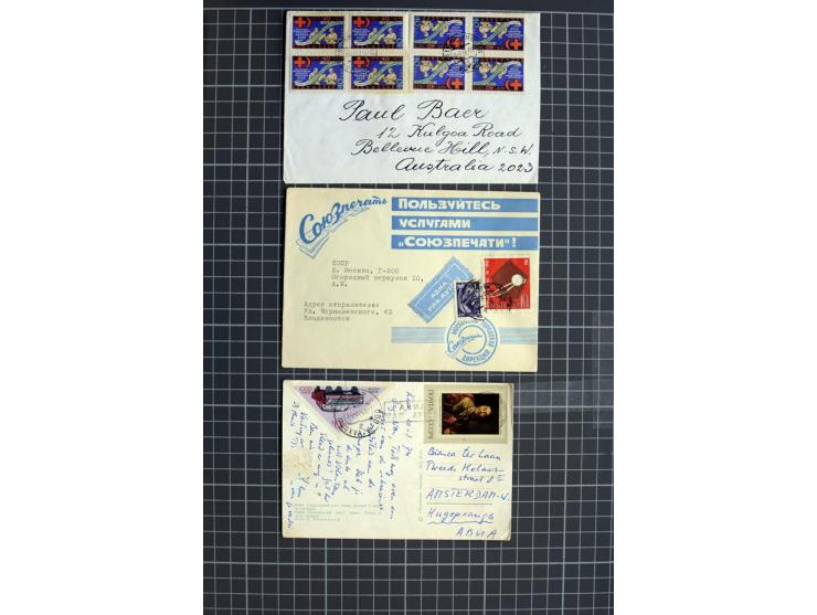 1744/1980 (ca.), umfangreicher Posten mit hunderten meist alten Briefen, Karten und Ganzsachen, dabei Reco, Zensur, Luftpost,