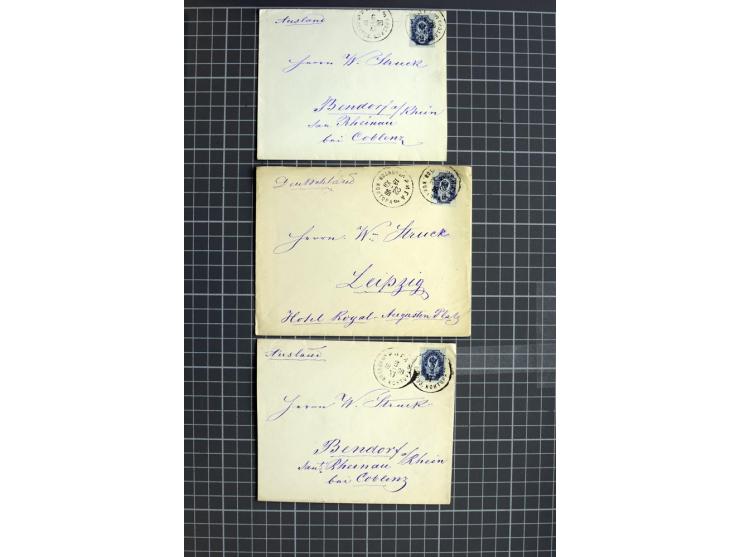 1744/1980 (ca.), umfangreicher Posten mit hunderten meist alten Briefen, Karten und Ganzsachen, dabei Reco, Zensur, Luftpost,