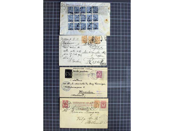 1744/1980 (ca.), umfangreicher Posten mit hunderten meist alten Briefen, Karten und Ganzsachen, dabei Reco, Zensur, Luftpost,