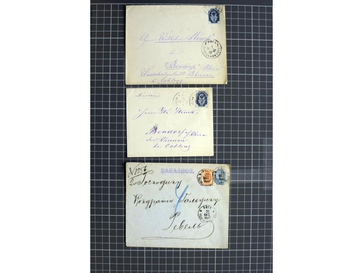 1744/1980 (ca.), umfangreicher Posten mit hunderten meist alten Briefen, Karten und Ganzsachen, dabei Reco, Zensur, Luftpost,