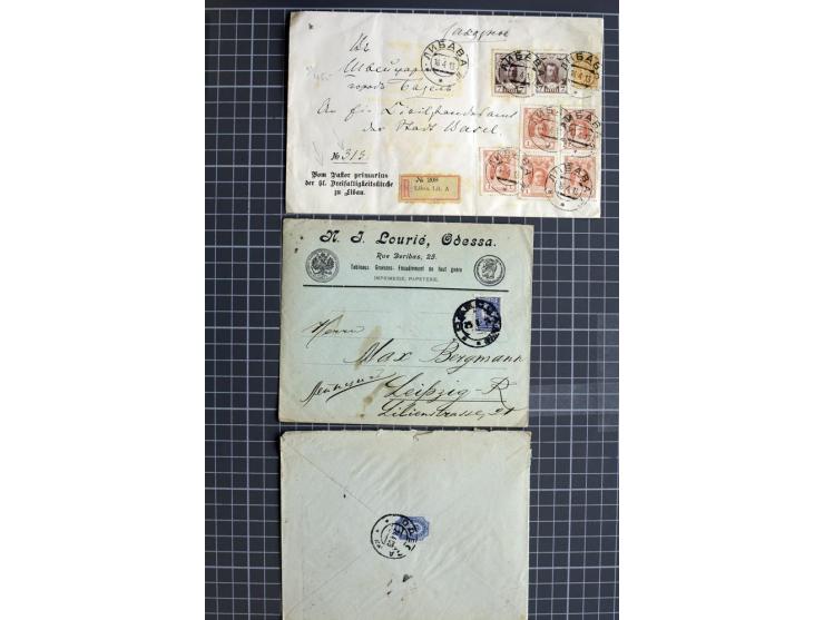 1744/1980 (ca.), umfangreicher Posten mit hunderten meist alten Briefen, Karten und Ganzsachen, dabei Reco, Zensur, Luftpost,