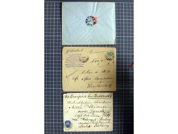 1744/1980 (ca.), umfangreicher Posten mit hunderten meist alten Briefen, Karten und Ganzsachen, dabei Reco, Zensur, Luftpost,