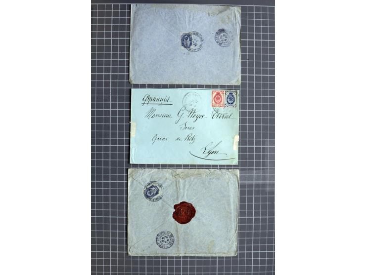 1744/1980 (ca.), umfangreicher Posten mit hunderten meist alten Briefen, Karten und Ganzsachen, dabei Reco, Zensur, Luftpost,