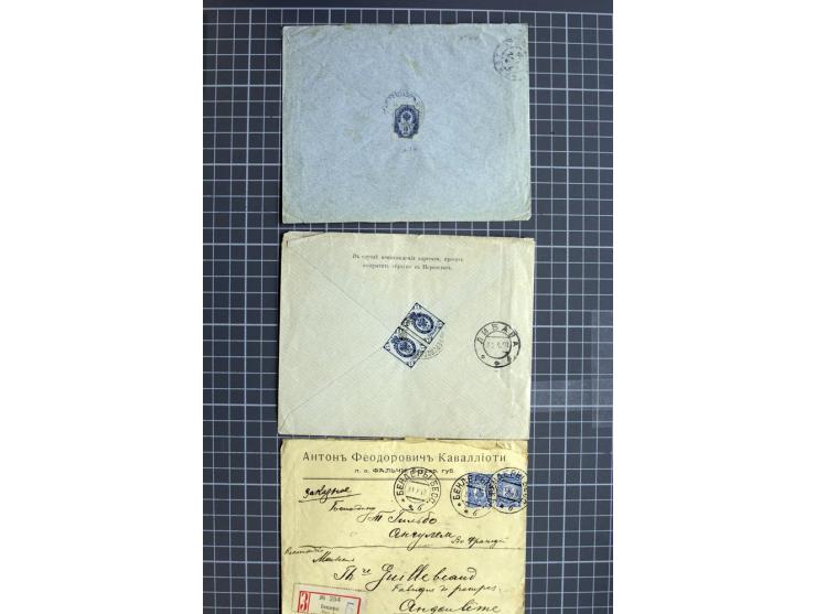 1744/1980 (ca.), umfangreicher Posten mit hunderten meist alten Briefen, Karten und Ganzsachen, dabei Reco, Zensur, Luftpost,