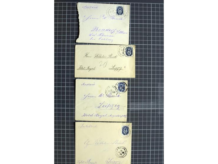 1744/1980 (ca.), umfangreicher Posten mit hunderten meist alten Briefen, Karten und Ganzsachen, dabei Reco, Zensur, Luftpost,