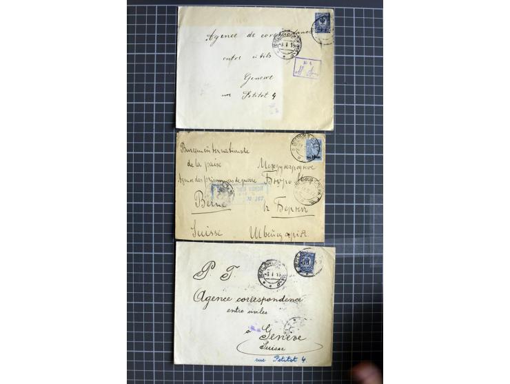 1744/1980 (ca.), umfangreicher Posten mit hunderten meist alten Briefen, Karten und Ganzsachen, dabei Reco, Zensur, Luftpost,