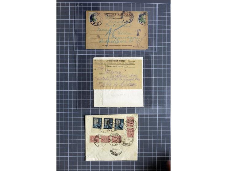 1744/1980 (ca.), umfangreicher Posten mit hunderten meist alten Briefen, Karten und Ganzsachen, dabei Reco, Zensur, Luftpost,