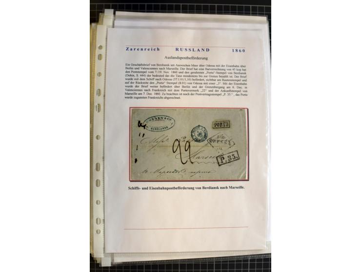 1790/1914, über 100 Briefe, Karten und Ganzsachen, dabei Wertbriefe, Reco, Feldpost, Bahnpost, Auslandsbelege, Transitstempel