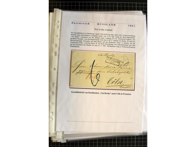 1790/1914, über 100 Briefe, Karten und Ganzsachen, dabei Wertbriefe, Reco, Feldpost, Bahnpost, Auslandsbelege, Transitstempel