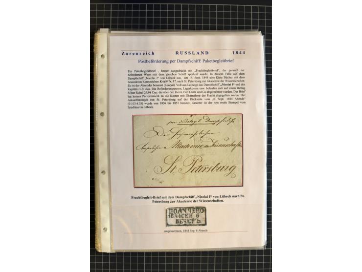 1790/1914, über 100 Briefe, Karten und Ganzsachen, dabei Wertbriefe, Reco, Feldpost, Bahnpost, Auslandsbelege, Transitstempel