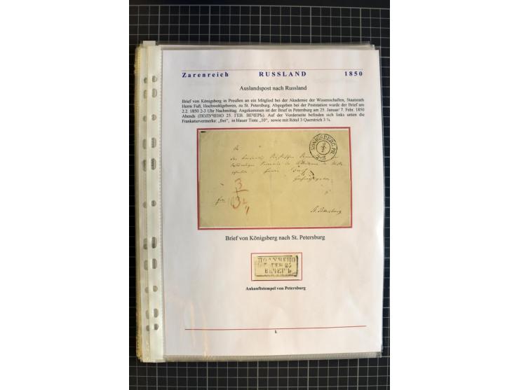 1790/1914, über 100 Briefe, Karten und Ganzsachen, dabei Wertbriefe, Reco, Feldpost, Bahnpost, Auslandsbelege, Transitstempel