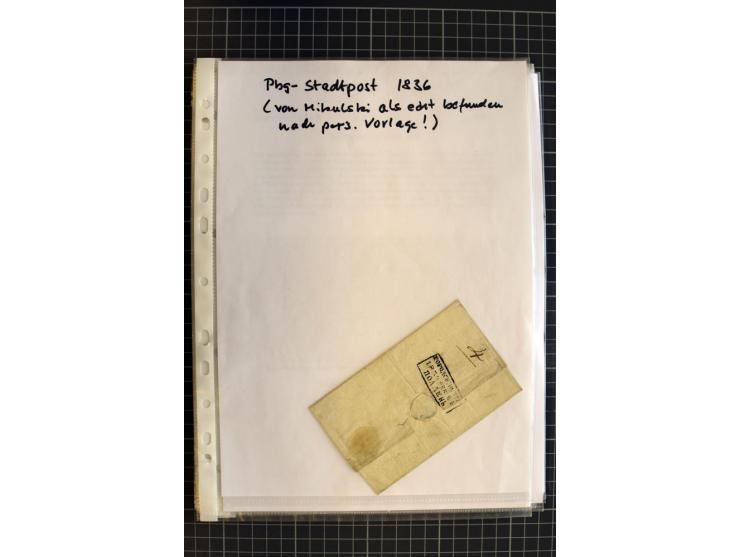 1790/1914, über 100 Briefe, Karten und Ganzsachen, dabei Wertbriefe, Reco, Feldpost, Bahnpost, Auslandsbelege, Transitstempel