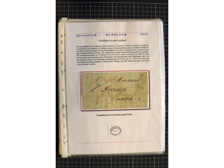 1790/1914, über 100 Briefe, Karten und Ganzsachen, dabei Wertbriefe, Reco, Feldpost, Bahnpost, Auslandsbelege, Transitstempel