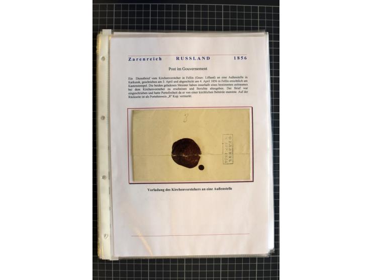 1790/1914, über 100 Briefe, Karten und Ganzsachen, dabei Wertbriefe, Reco, Feldpost, Bahnpost, Auslandsbelege, Transitstempel
