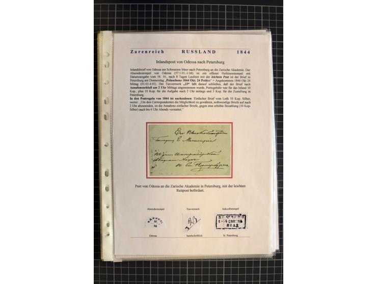 1790/1914, über 100 Briefe, Karten und Ganzsachen, dabei Wertbriefe, Reco, Feldpost, Bahnpost, Auslandsbelege, Transitstempel