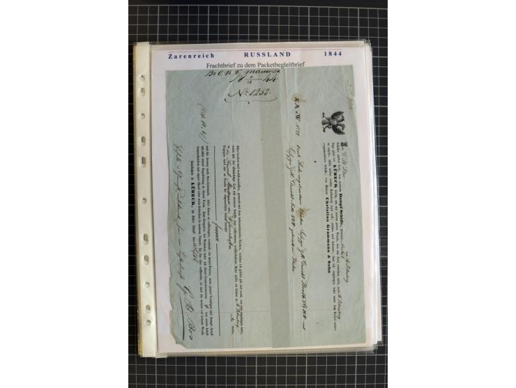 1790/1914, über 100 Briefe, Karten und Ganzsachen, dabei Wertbriefe, Reco, Feldpost, Bahnpost, Auslandsbelege, Transitstempel