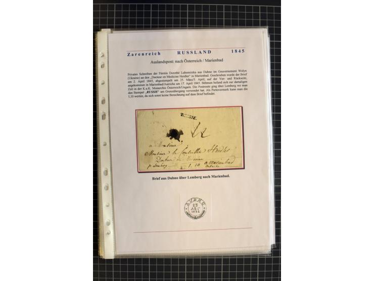 1790/1914, über 100 Briefe, Karten und Ganzsachen, dabei Wertbriefe, Reco, Feldpost, Bahnpost, Auslandsbelege, Transitstempel