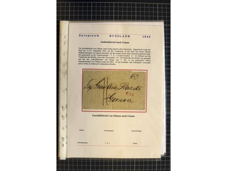 1790/1914, über 100 Briefe, Karten und Ganzsachen, dabei Wertbriefe, Reco, Feldpost, Bahnpost, Auslandsbelege, Transitstempel