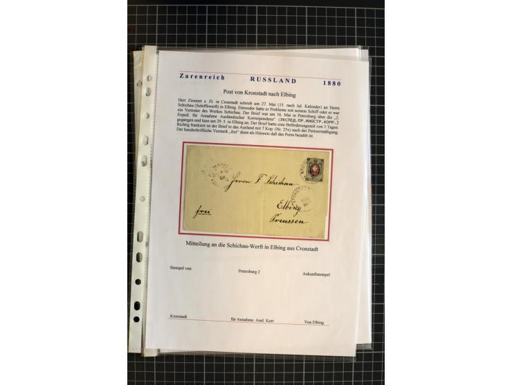 1790/1914, über 100 Briefe, Karten und Ganzsachen, dabei Wertbriefe, Reco, Feldpost, Bahnpost, Auslandsbelege, Transitstempel
