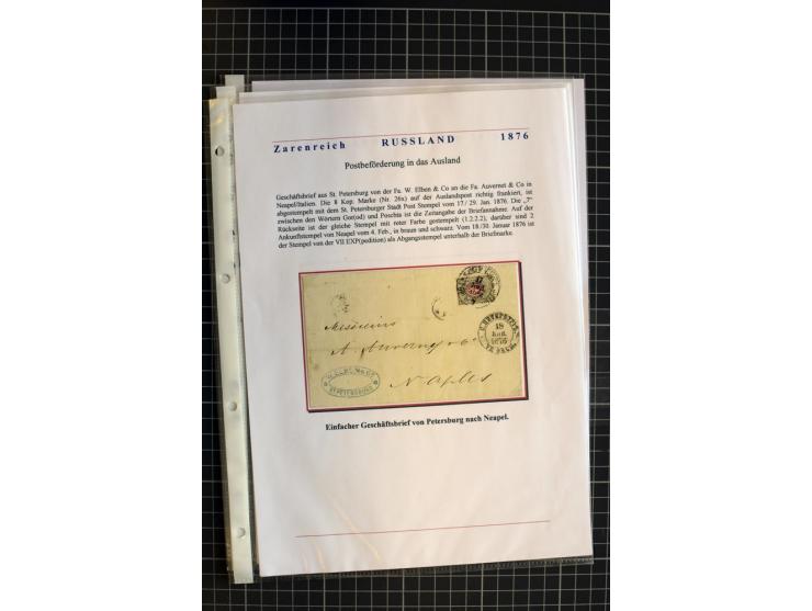 1790/1914, über 100 Briefe, Karten und Ganzsachen, dabei Wertbriefe, Reco, Feldpost, Bahnpost, Auslandsbelege, Transitstempel